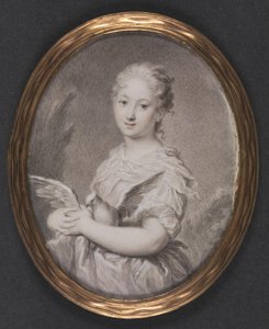 Chasteté. Une jeune fille avec une colombe - Rosalba Carriera