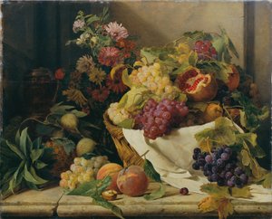 Nature morte avec fruits et fleurs