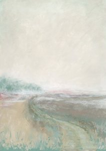 Paysage pastel brumeux