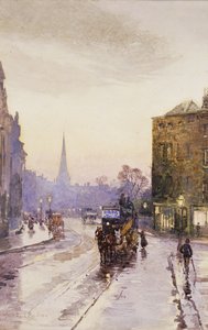 Attraper le tramway dans Nassau Street, Dublin