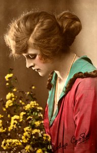 Gladys Cooper 1888-1971, actrice anglaise, début du 20ème siècle - Rotary Photo