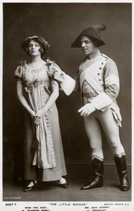 Iris Hoey et Jack Cannot, acteurs britanniques, vers 1908 - Rotary Photo