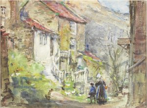 Un cottage à Runswick - Rowland Henry Hill