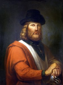 Giuseppe Garibaldi peinture par R.E. Hauser - Rudolf Eduard Hauser
