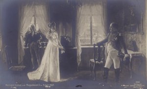 La Reine Louise de Prusse rencontrant Napoléon à Tilsit - Rudolf Eichstaedt
