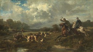 Grand-duc Vladimir Alexandrovitch de Russie 1847-1909 à la chasse au loup - Rudolf Ferdinandovich Frenz