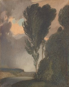 Paysage orageux - Rudolf Jettmar
