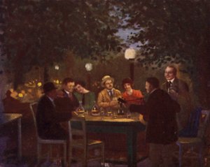 Une fête "Heurigen" - Rudolf Klingsbogl