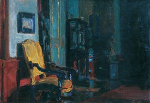 Intérieur (Château Dioseg près de Pressburg) - Rudolf Konopa