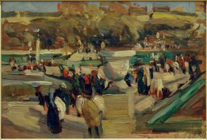 Promeneurs dans le parc (Jardin du Luxembourg), Paris