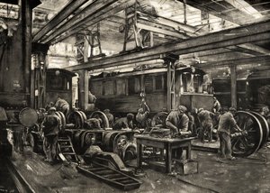 Chemins de fer allemands - Atelier de réparation de la Reichsbahn pour locomotives électriques à Munich. 1935 - Rudolf Lipus