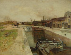 Écluse sur le canal de Saint-Denis - Rudolf Ribarz