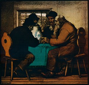 Les Buveurs, vers 1927 - Rudolf Schiestl