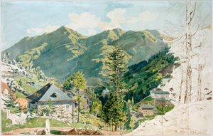 Vue de Gastein avec Gamskarkogel