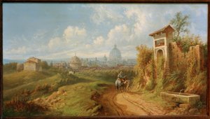 Vue de Rome - Rudolf von Alt