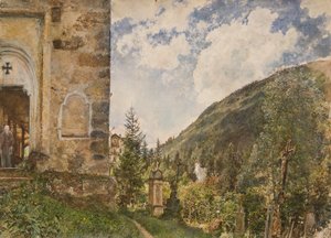 Le cimetière de Gastein - Rudolf von Alt