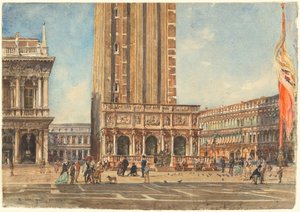 La Piazza San Marco - Rudolf von Alt