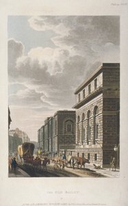 Vue de Old Bailey, regardant vers le nord, City de Londres - Rudolph Ackermann