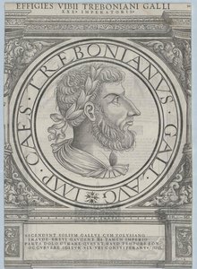 Empereur romain Trebonianus Gallus (impression)