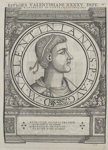 Empereur romain Valentinien II (impression) - Rudolph Wyssenbach