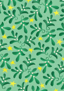 Motif de Noël vert, 2016 - Runa Anastasiya Rudaya