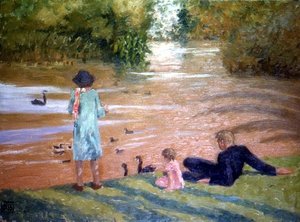 Nourrir les cygnes