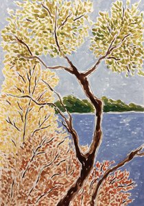 Paysage lacustre en automne - Rushati Chowdhury