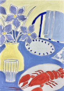 Table de dîner au homard
