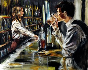 Au bar, 2021 - Ruslana Levandovska