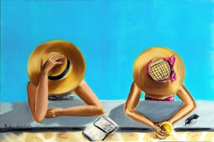À la piscine - Ruslana Levandovska