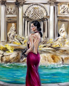 À la fontaine de Trevi, 2022 - Ruslana Levandovska