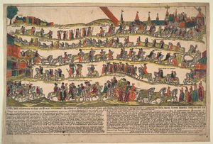Représentation de la procession à Moscou de l