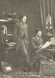 Anton Tchekhov (à gauche) avec son frère Nikolaï à Moscou - Russian Photographer