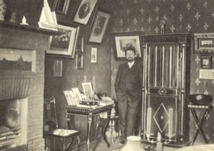 Anton Tchekhov dans son bureau à Yalta, Crimée