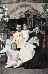 Portrait de famille du Tsar Nicolas II (1868-1918) Vers 1901-1902