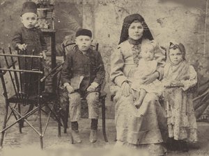 Famille tatare de Kazan, vers 1900