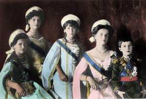 Portrait des enfants du tsar russe Nicolas II (1868-1918) - Russian Photographer