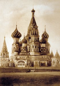 Cathédrale Saint-Basile, Place Rouge, Moscou, c. 1890