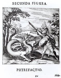 Un chevalier vainquant 
