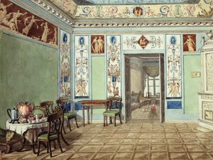 Salle de petit-déjeuner étrusque néoclassique, 1820