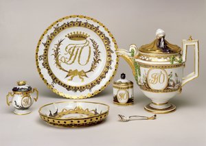 Service à thé Orlov de la Manufacture impériale de porcelaine, Saint-Pétersbourg, vers 1765