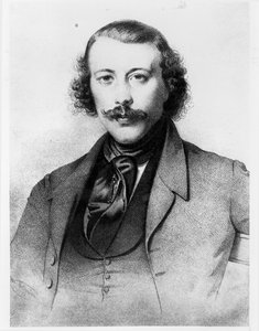 Portrait de Mikhaïl Aleksandrovitch Bakounine (1814-76) 1843