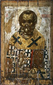 Saint Nicolas, 14ème siècle - Russian icon.