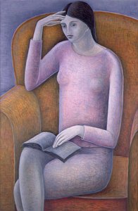Femme lisant - Ruth Addinall