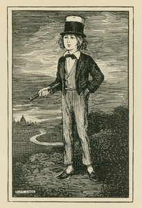 Portrait imaginaire de Charles Dickens en jeune garçon - Ruth Cobb