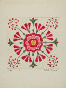 Courtepointe appliquée, c. 1940
