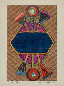 Couverture en appliqué, vers 1936