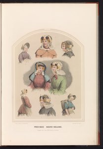 Costume traditionnel de la Hollande-Septentrionale, 1857 - Ruurt de Vries