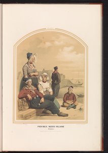 Costume traditionnel de Volendam en Hollande-Septentrionale, 1857 - Ruurt de Vries