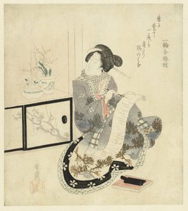 Femme écrivant une lettre